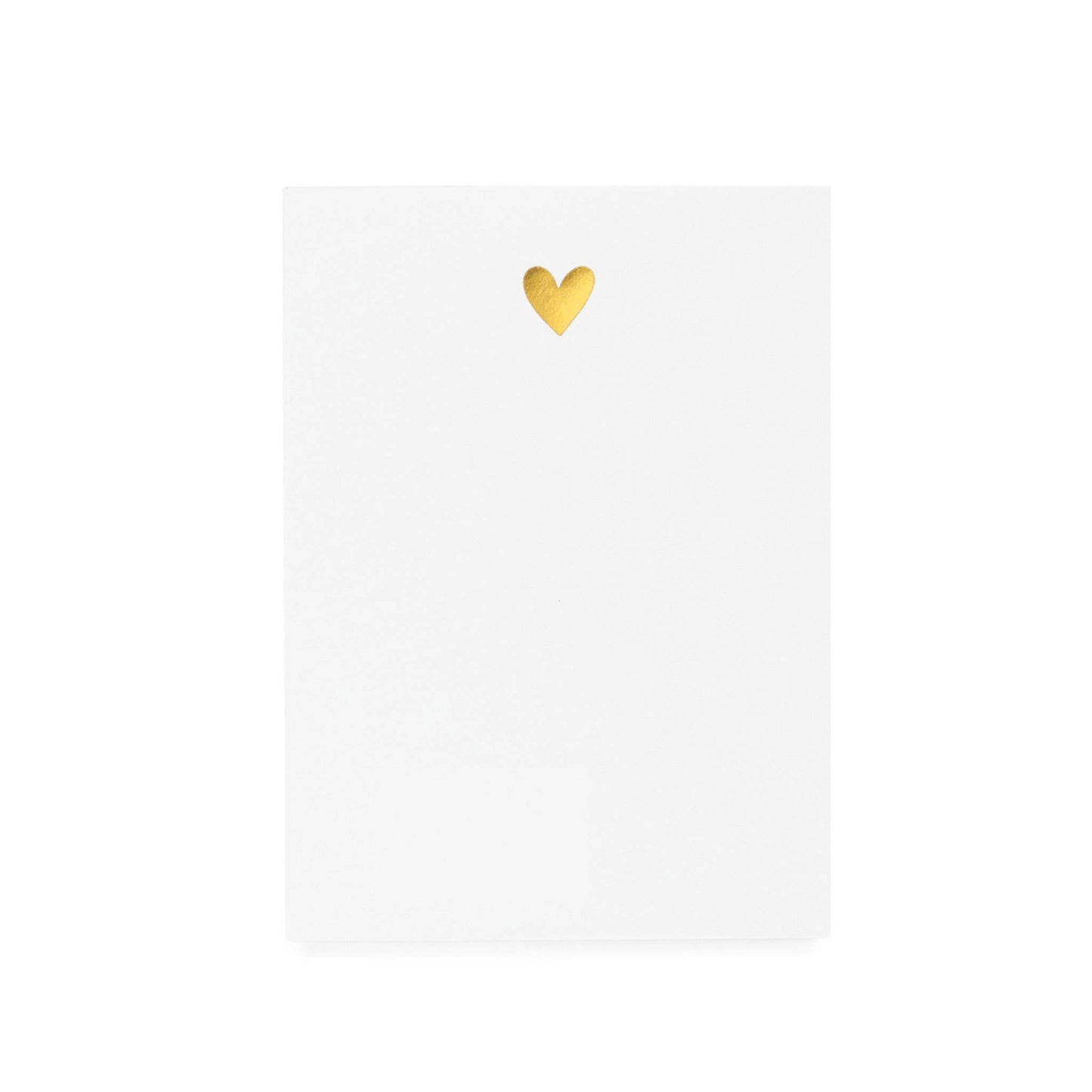 Mini Notepad Gold Heart