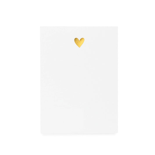 Mini Notepad Gold Heart