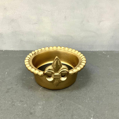 Gold Fleur De Lis Wine Bottle Holder