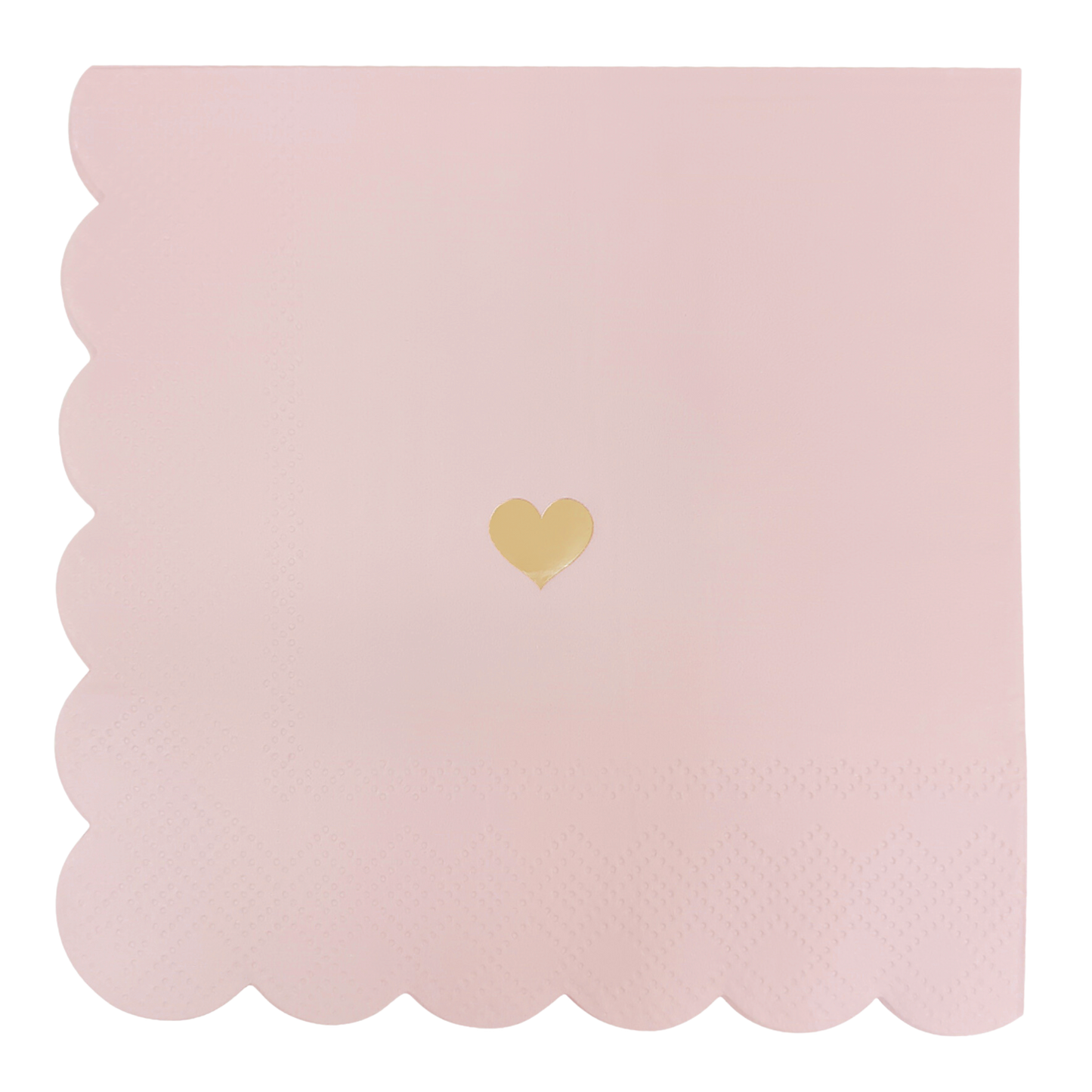 Pink Heart Cocktail Napkins