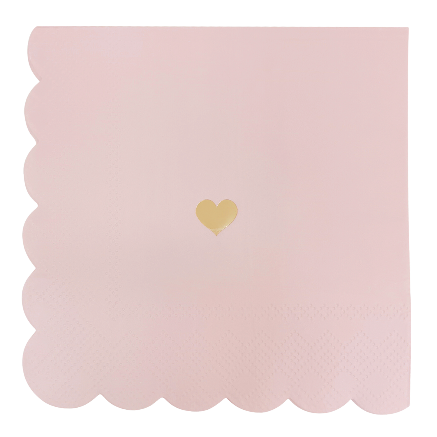 Pink Heart Cocktail Napkins