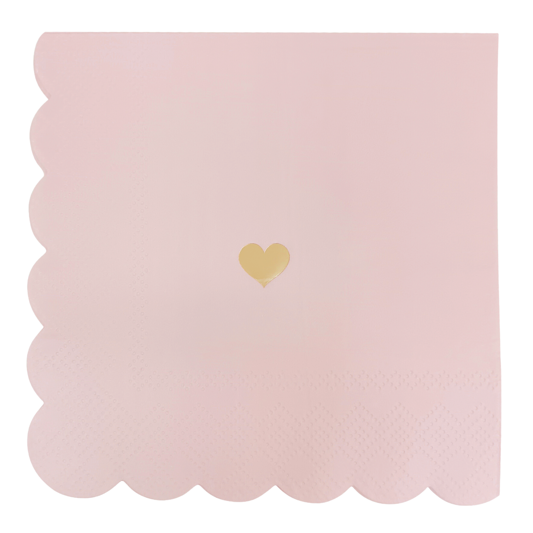 Pink Heart Cocktail Napkins