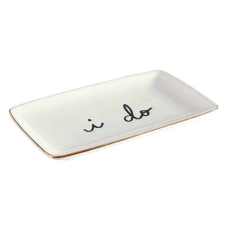 I Do Ceramic Wedding Tray