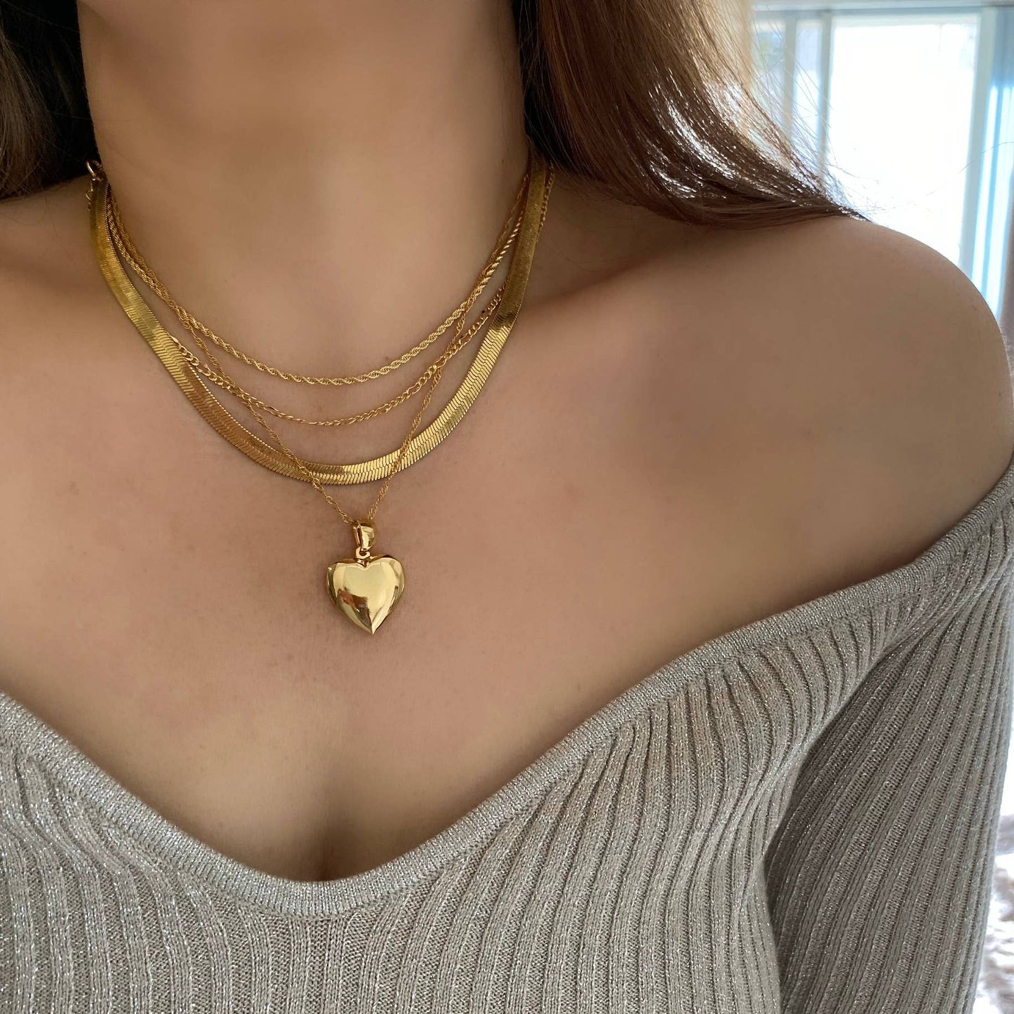 Heart Locket 18k Gold Filled Necklace