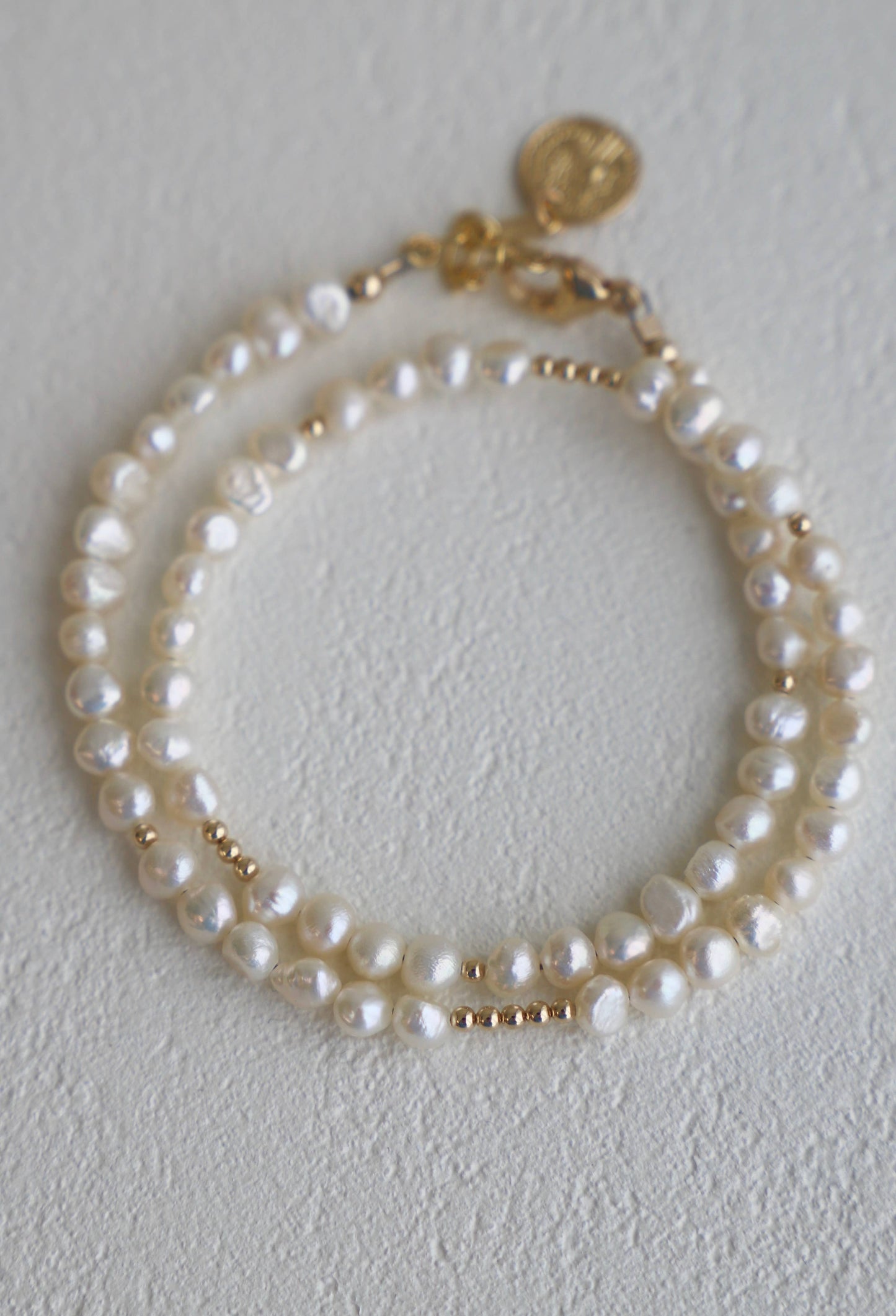 Pearl Double Wrap Bracelet