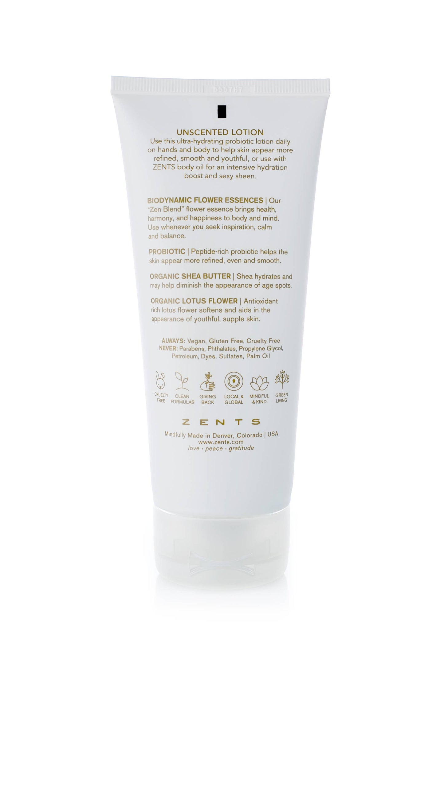 ZENTS Unscented Hand & Body Lotion