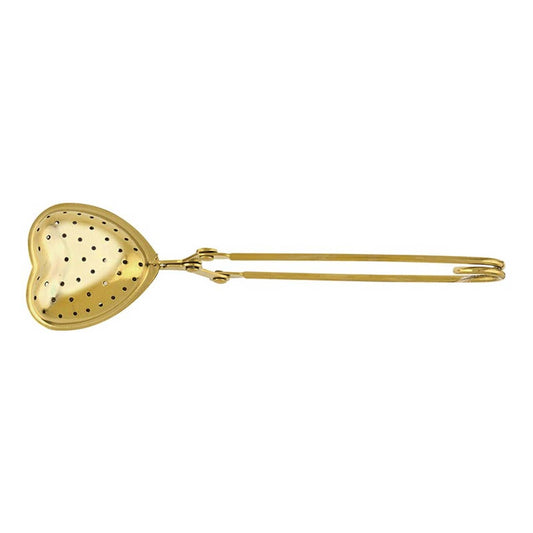 Gold Heart Tea Strainer