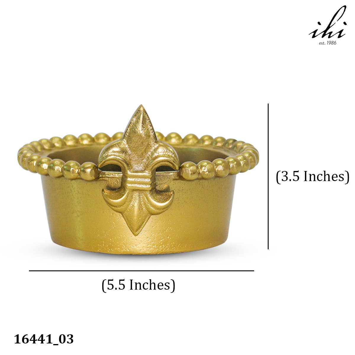 Gold Fleur De Lis Wine Bottle Holder