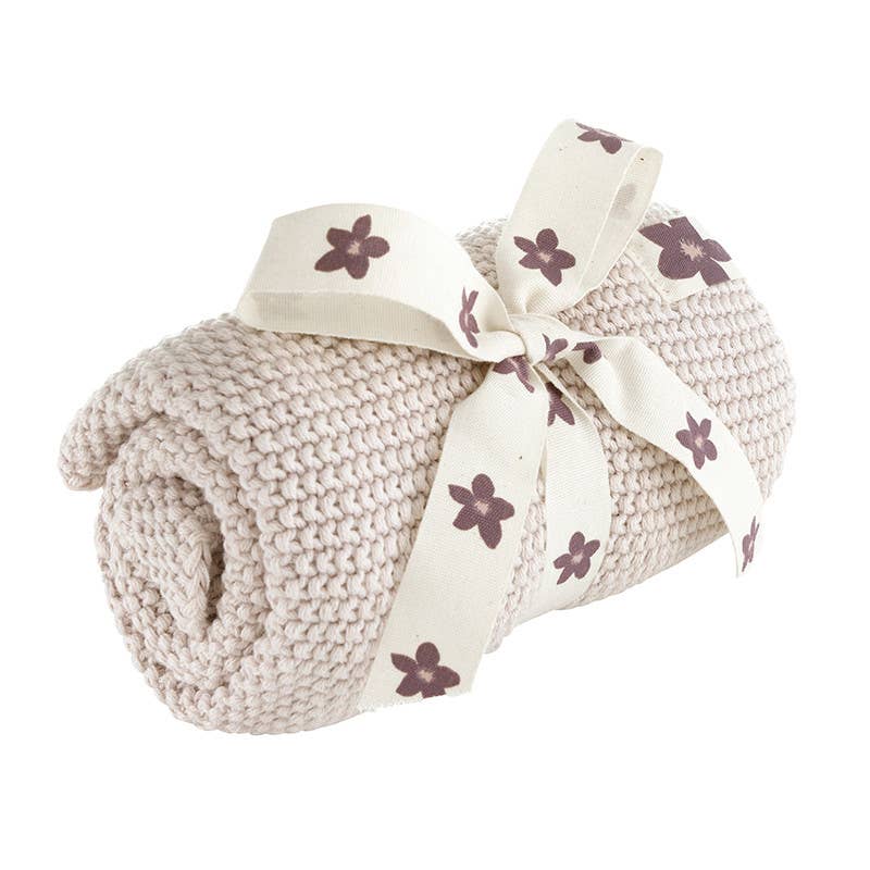 Lilac Knit Kitchen Towel