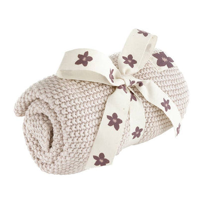 Lilac Knit Kitchen Towel