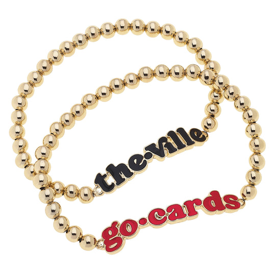 Louisville Cardinals Bracelet Set of 2