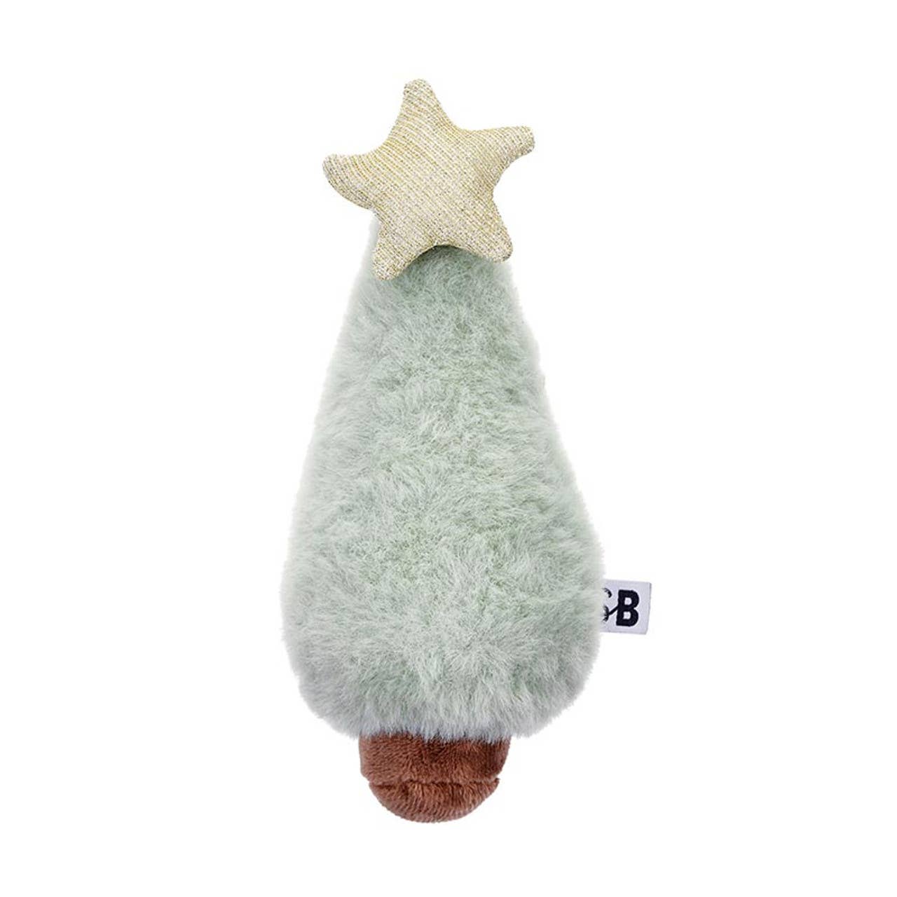 Holiday Trees Swaddle with Plush Rattle