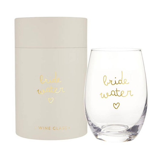 Bride Water Stemless Wine Glass