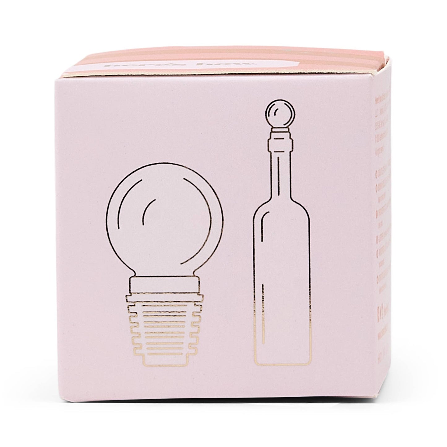 Blush Glass Bottle Stopper