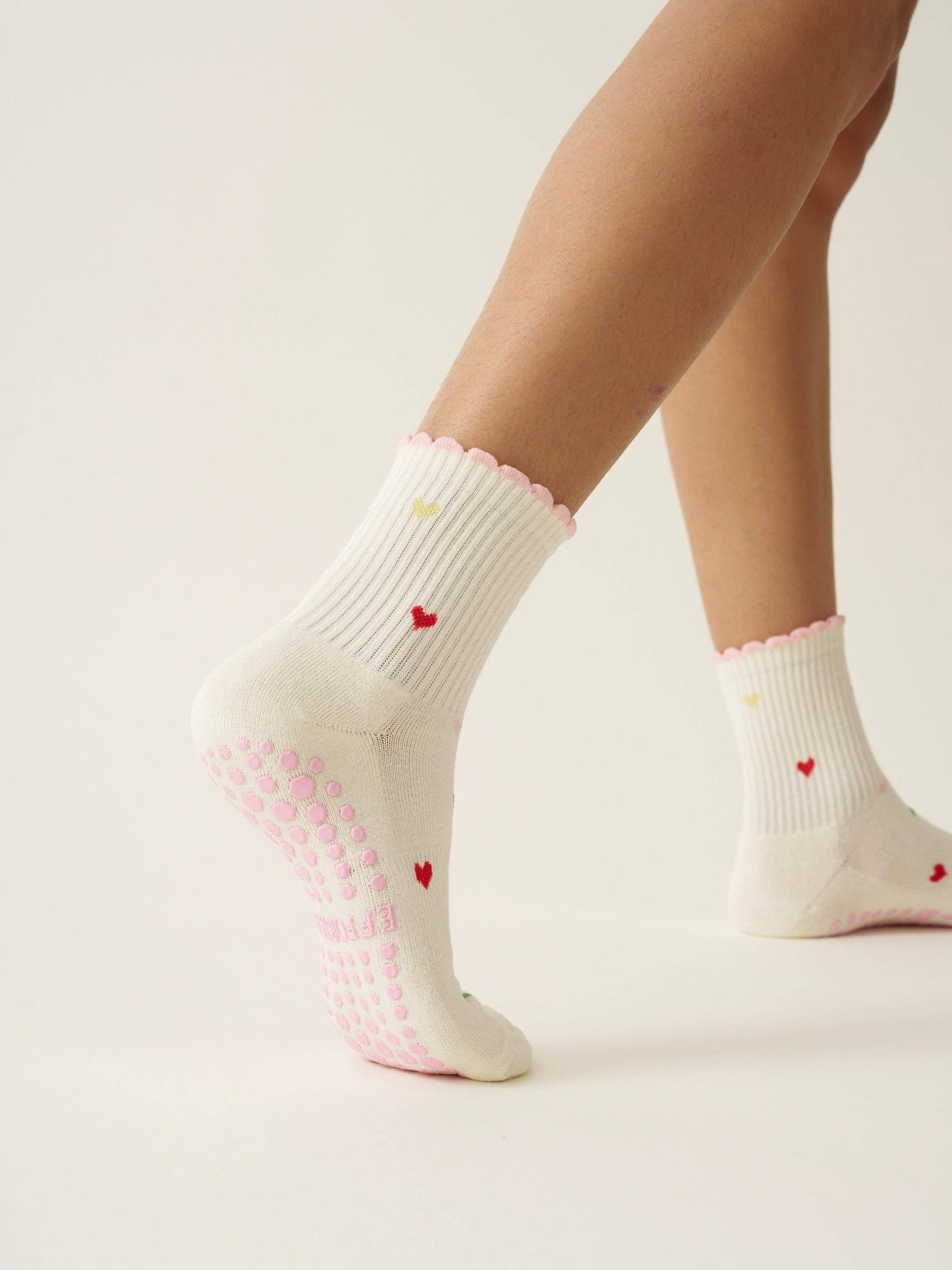 Mini Hearts Grip Socks