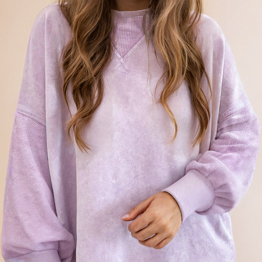 Lavender Mineral Wash Sweatshirt