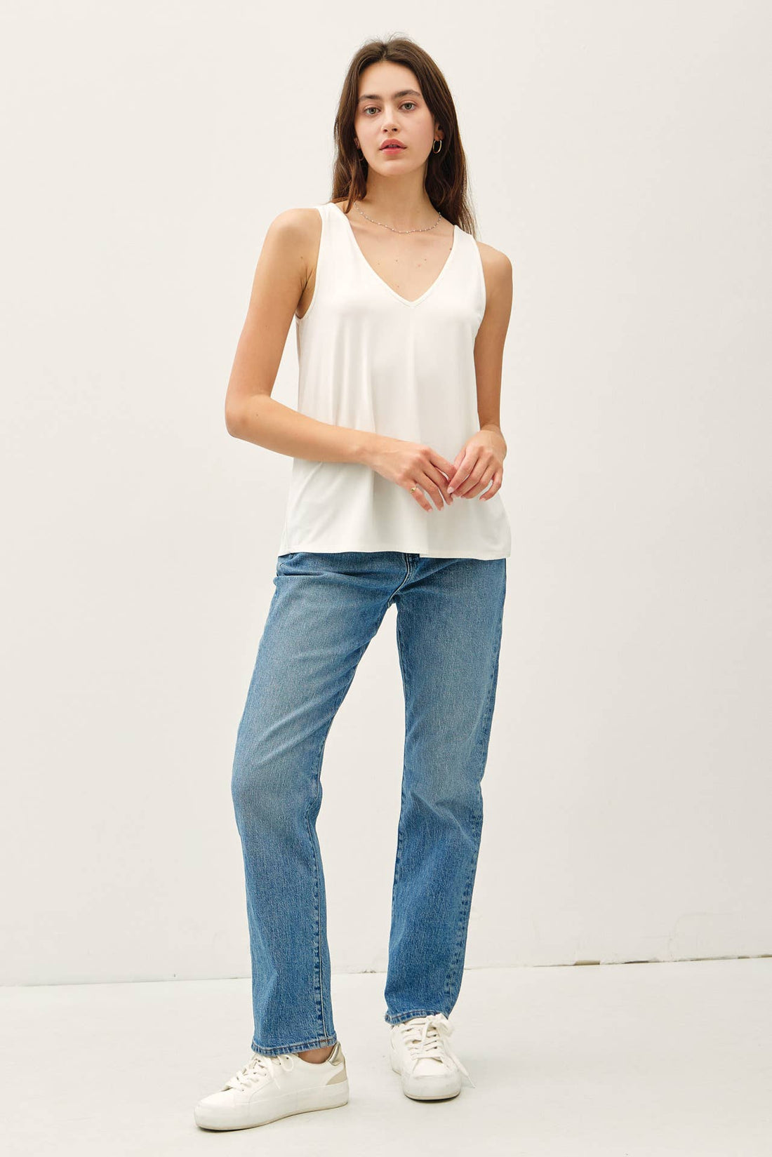 Ultra Soft Bamboo Modal V-Neck Tank