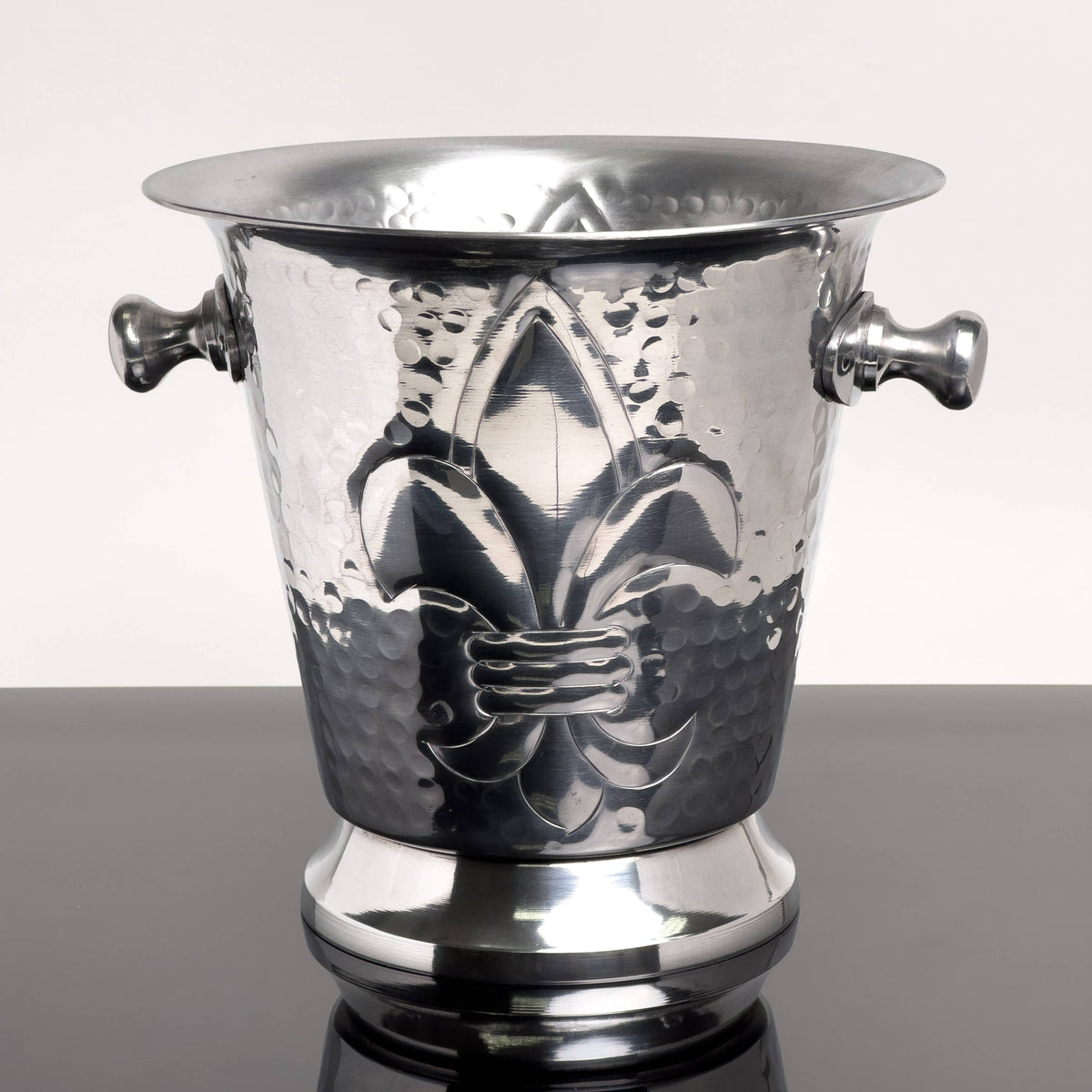 Etched Ice Bucket with Handles