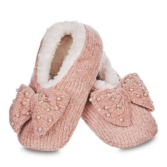 Precious Pearls Sherpa-Lined Slippers