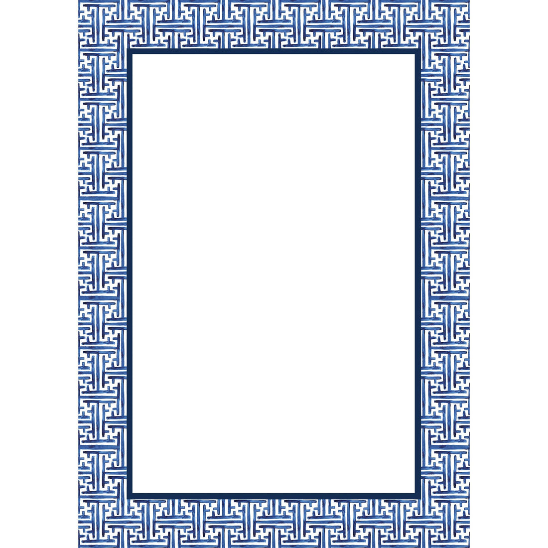 Navy Basketweave Notepad