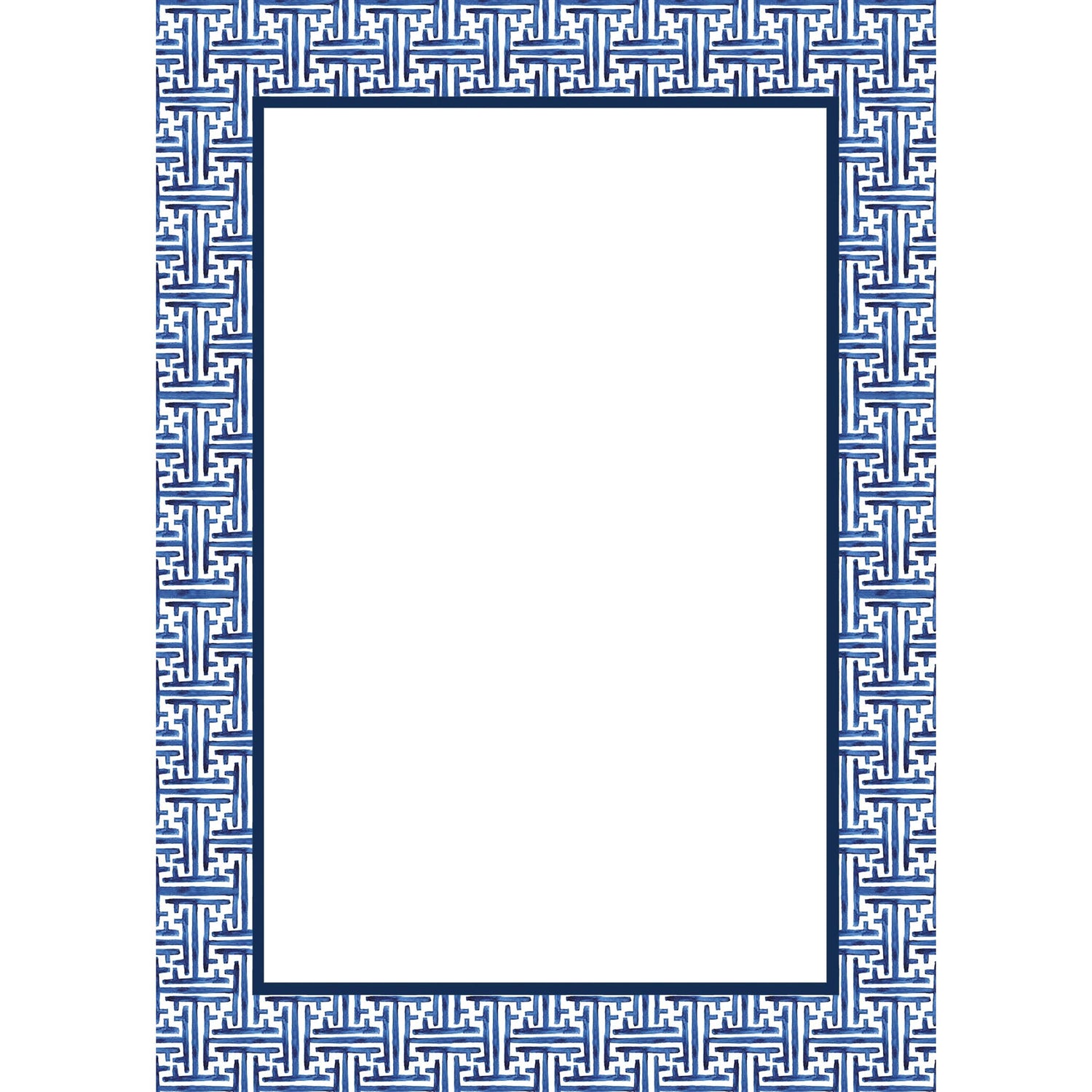 Navy Basketweave Notepad