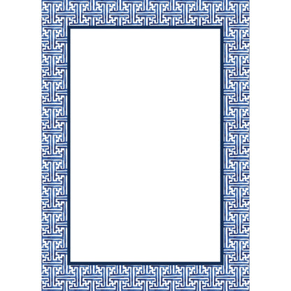 Navy Basketweave Notepad