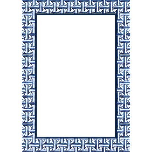 Navy Basketweave Notepad