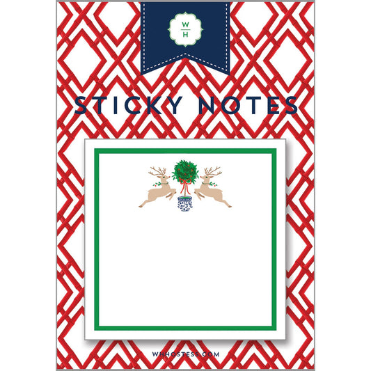 Reindeer Topiary Single Sticky Notes
