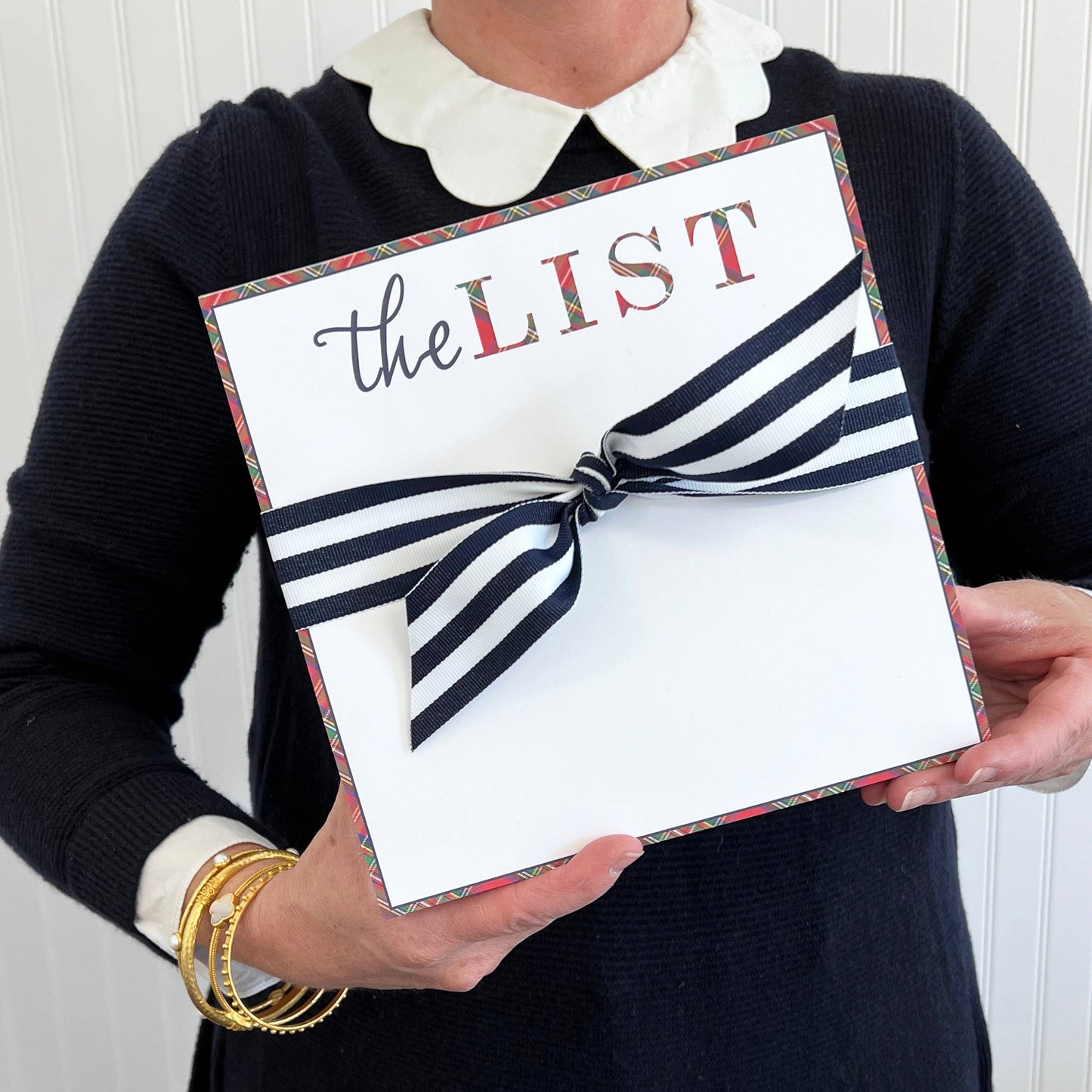 Tartan "The List" Large Notepad