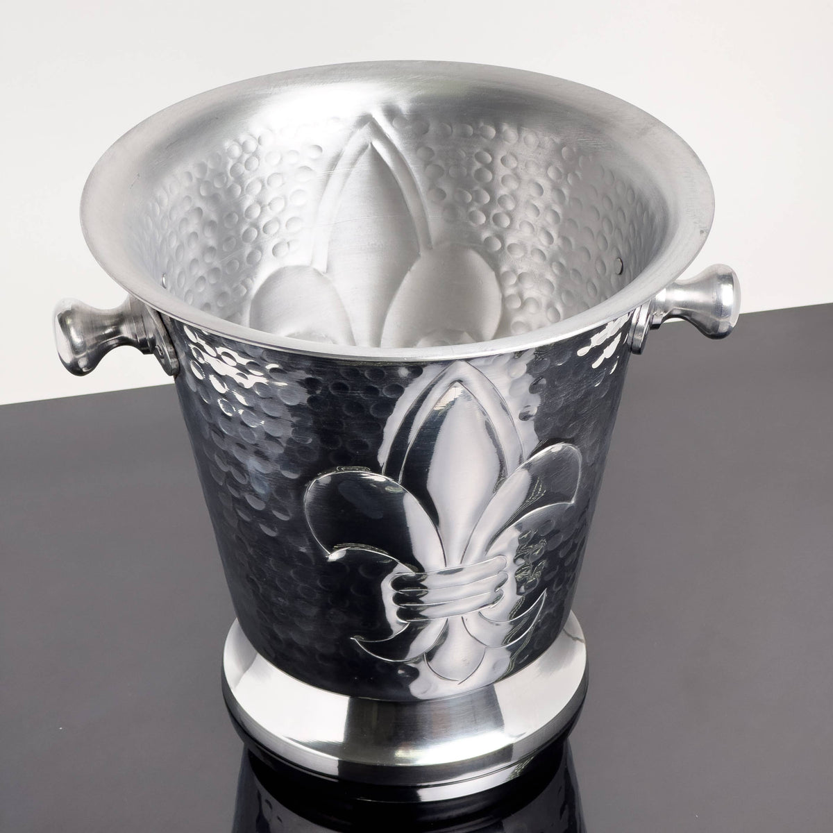 Etched Ice Bucket with Handles