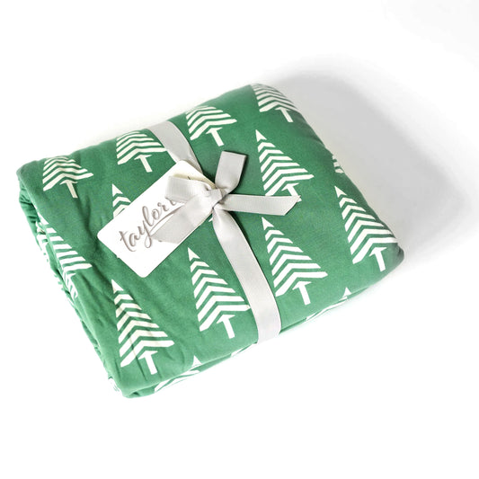 Alpine Mountain Family Swaddle Blanket