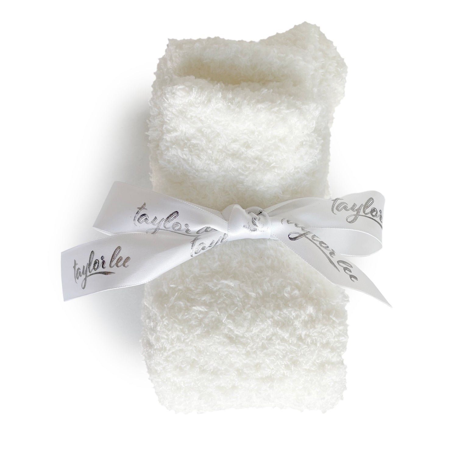 Soft and Fluffy Socks for lounge and keep feet warm and cozy ivory color bride or bridal gift for wedding