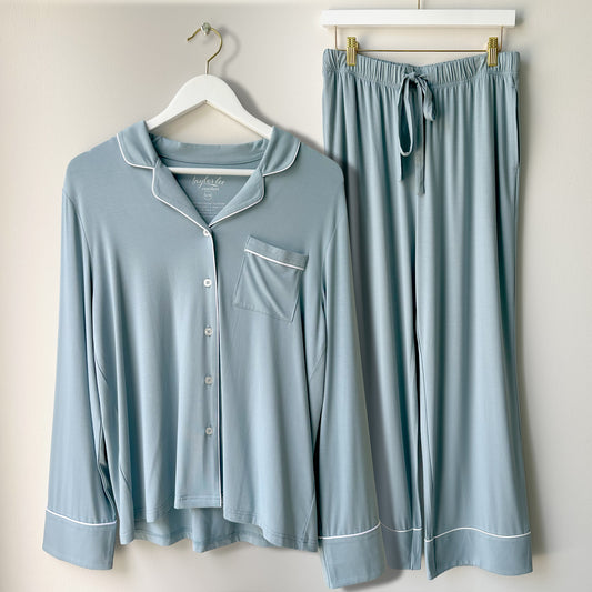 Luna Blue Buttery Soft Bamboo Pants SET