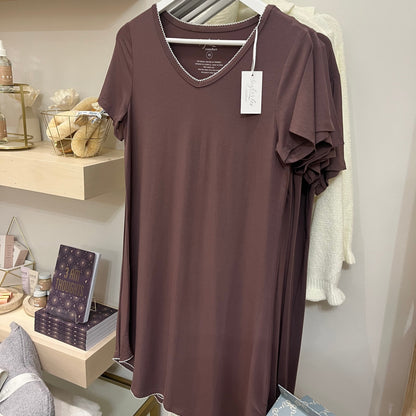 Emilee Bamboo Short Sleeve Sleep Shirt