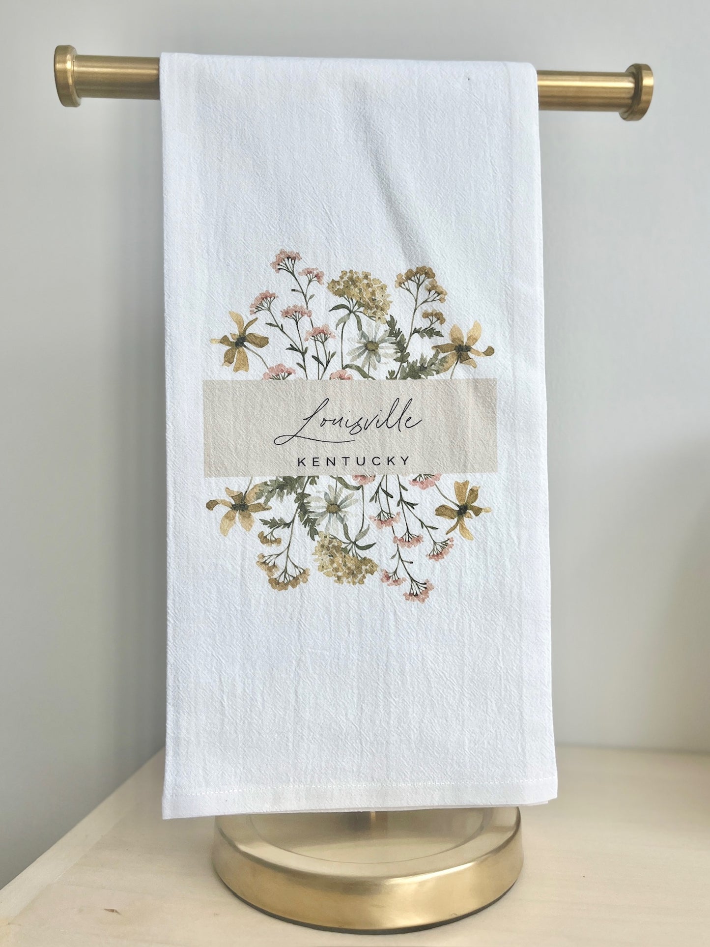 Wildflower Louisville Kentucky Tea Towel