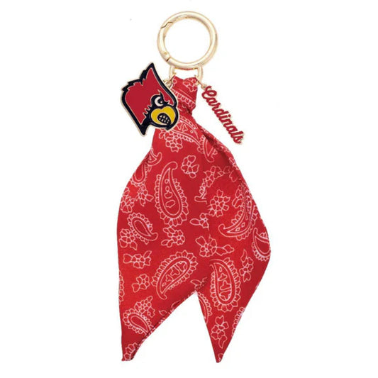 Louisville Cardinals Bandana Bag Charm