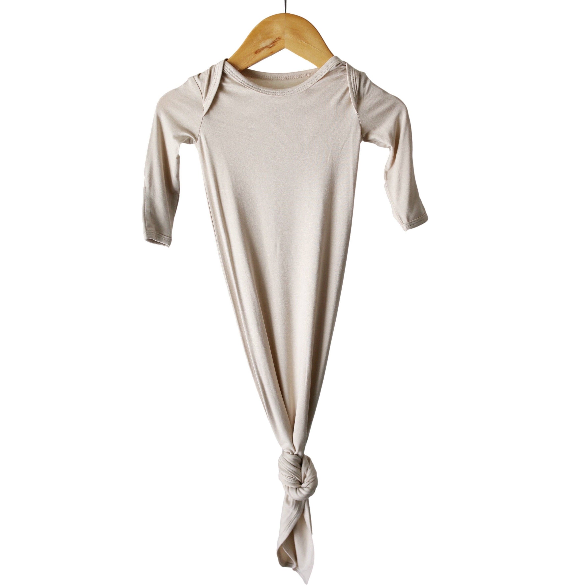 Natural Bamboo Knotted Baby Gown