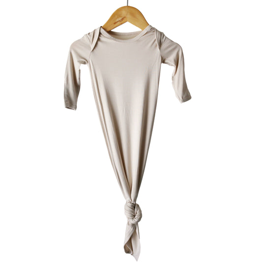 Natural Bamboo Knotted Baby Gown