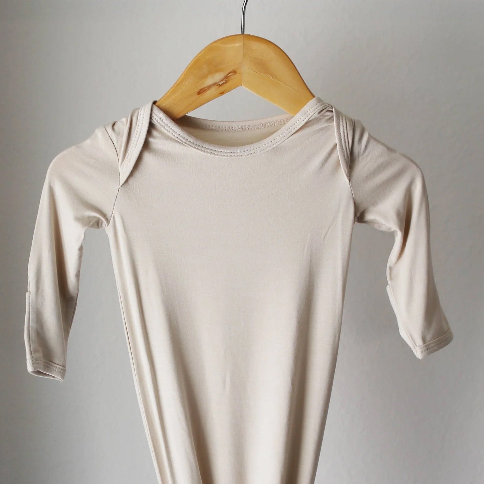 Natural Bamboo Knotted Baby Gown