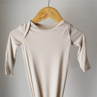 Natural Bamboo Knotted Baby Gown