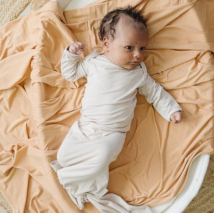 Natural Bamboo Knotted Baby Gown