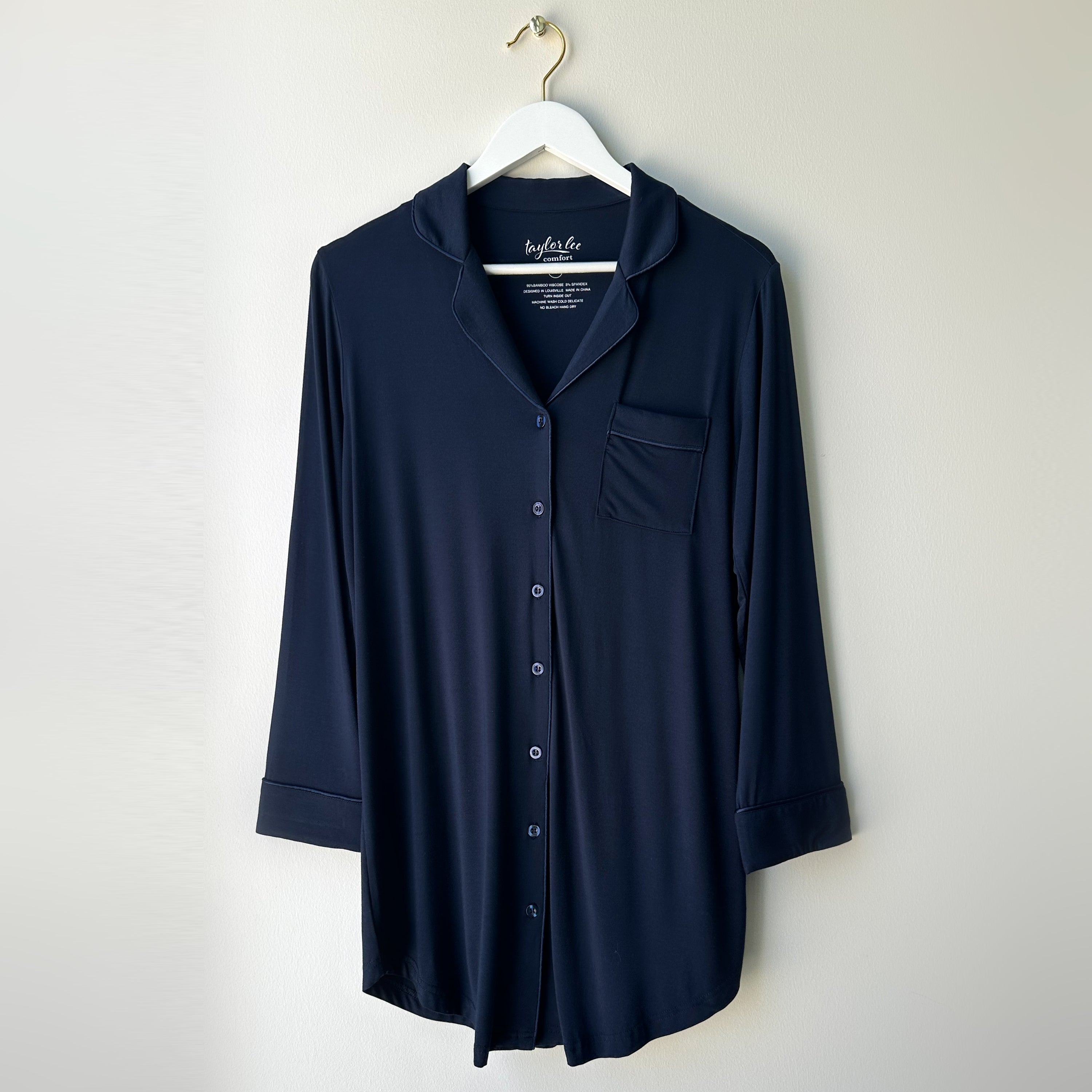 Sylvee Bamboo Button Down Sleep Shirt