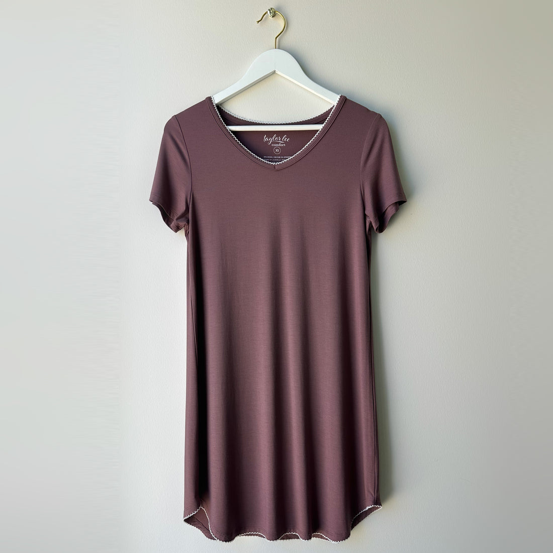 Emilee Bamboo Short Sleeve Sleep Shirt