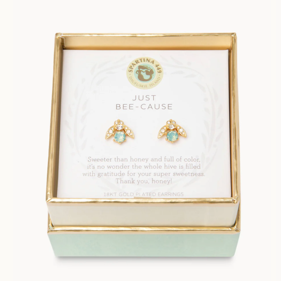 Spartina Stud Earrings Just Bee-cause