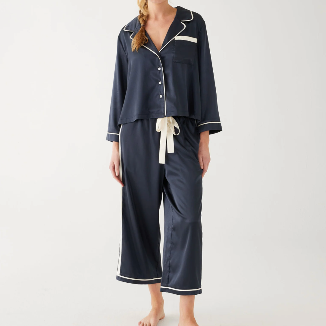 Mersea Satin Sailors Pajama Set