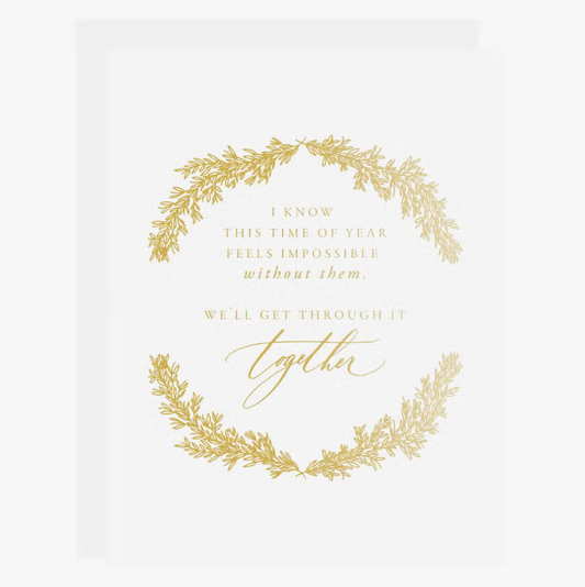 Difficult Time of Year Letterpress Card