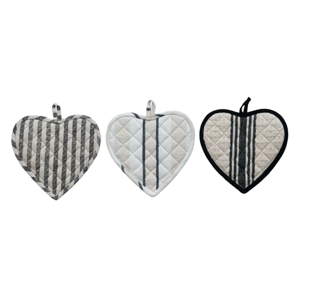 Heart Shaped Pot Holders