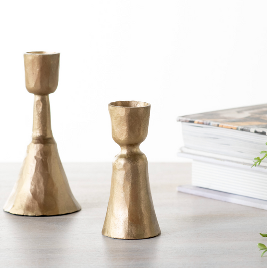 GOLD CANDLE HOLDER SET