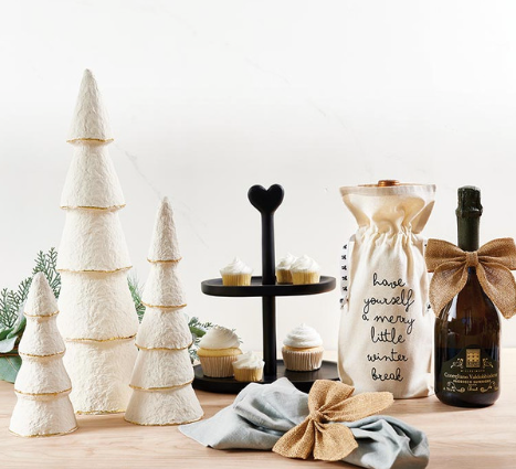 Paper Mache Ivory Trees