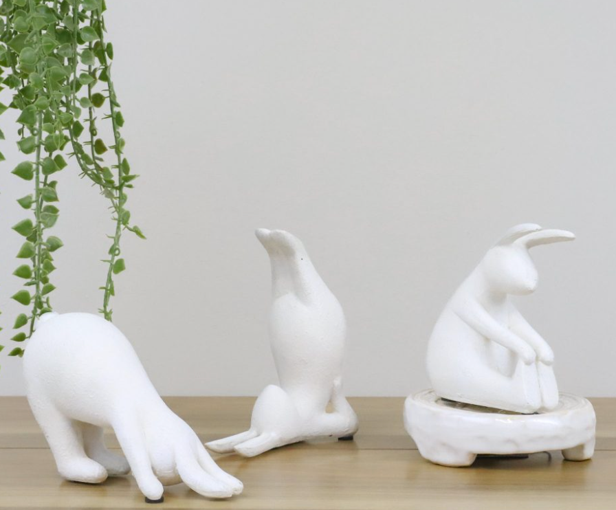 RESIN YOGA BUNNIES